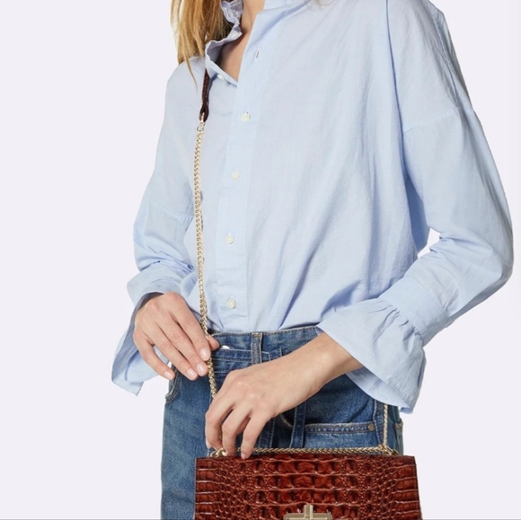 BRAHMIN Women's Cognac Saguaro Rosalie Crossbody Bag NWT - Picture 9 of 9